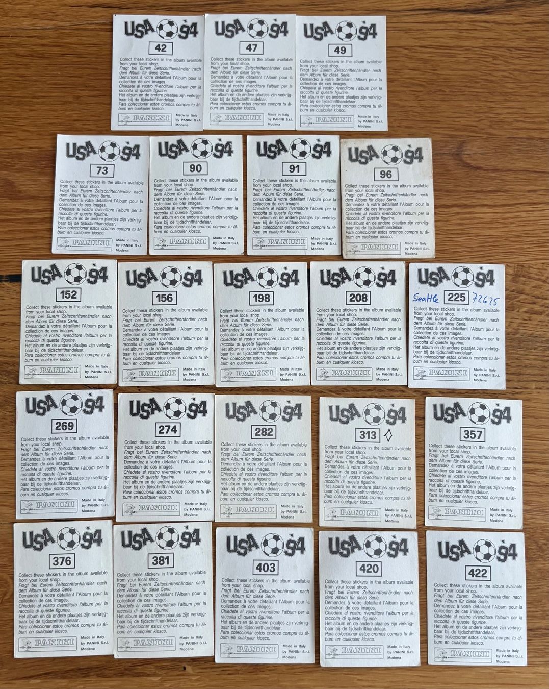 Panini Carte collezionabili: Panini USA 94 – Usato da Emmenbrücke venduto da Zastava1300 1
