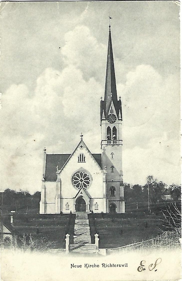 Cartes postales: Richterswil Neue Kirche – D'occasion à Wetzikon ZH par Brulu100
