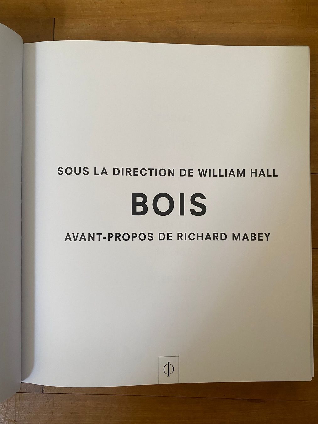 Libri: Buch "BOIS" Phaidon William Hall – Usato da Zürich venduto da fritzfranzantoni 1