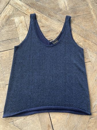 Berenice Top, blau mit Glitzer, Grösse M - Sommer Must-have!