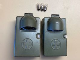 2 Militärtaschenlampen Schweizer Armee (1950 und 51) Reuge