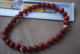 Jaspis Rot  Kugel   Armband   –Edelsteinstube Rausverkauf
