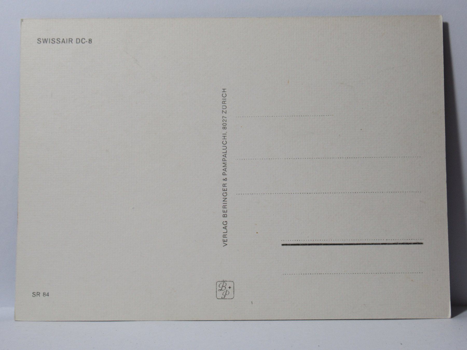 Cartoline postali: Flugzeug , SWISSAIR DC - 8 – Nuovo (secondo la descrizione) da Grenchen venduto da Bluemchen1900 1