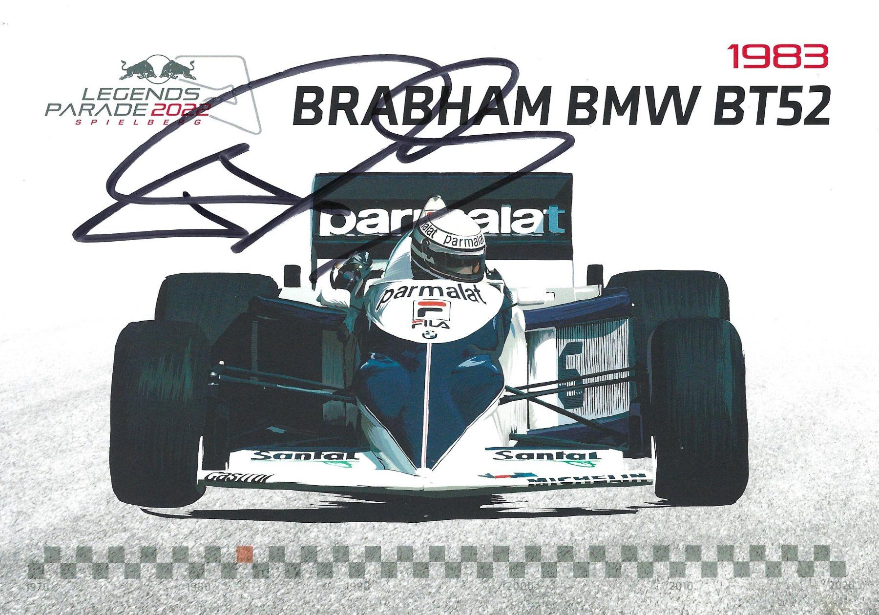 Autografi: Riccardo Patrese, Formel 1 – Usato da Aarburg venduto da Hktm