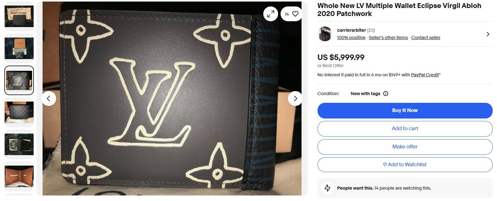 Portafogli: Virgil Abloh Louis Vuitton Multiple Wallet LIMITED PATCHWORK – Usato da Liestal venduto da jorge0000 6