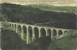 Bodensee- Toggenburg - Bahn, Weissenbachtobel-Brücke zw. Deg