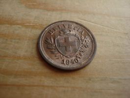(D1) Départ 1 CHF 1 Rappen 1940 UNZ