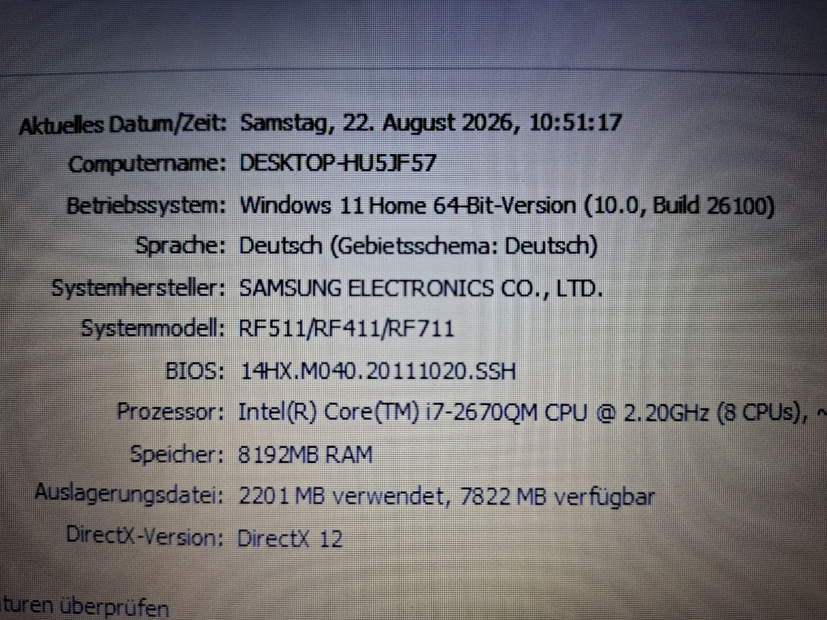 Samsung Notebook: SAMSUNG Notebook NP-RF511-S03CH – Usato da Horw venduto da Supervannie 5