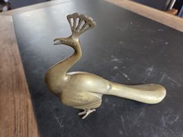 Messing Pfau antik