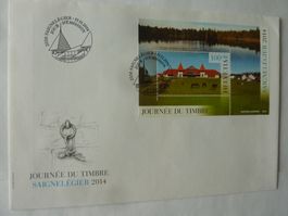 BRIEFMARKEN JOUR D'EMMISSION SAIGNELEGIER 13.11.2014