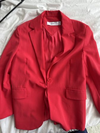 Veste blazer rouge Bershka taille XS comme neuve