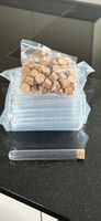 Reagenzgläser mit Korken, 100 Stück, 20 x 150 mm aus PVC