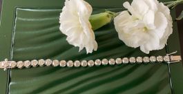 Bracciale tennis oro 18 k diamanti naturali