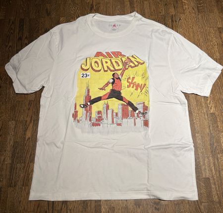 T-Shirt Air Jordan weiss mit Druck Grösse XL