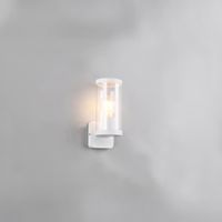 Aussen Wandleuchte, Weiss, 23 cm Höhe