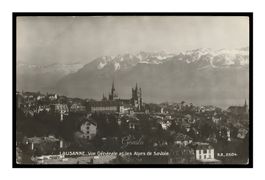 LAUSANNE 1930 "Vue générale et les Alpes"
