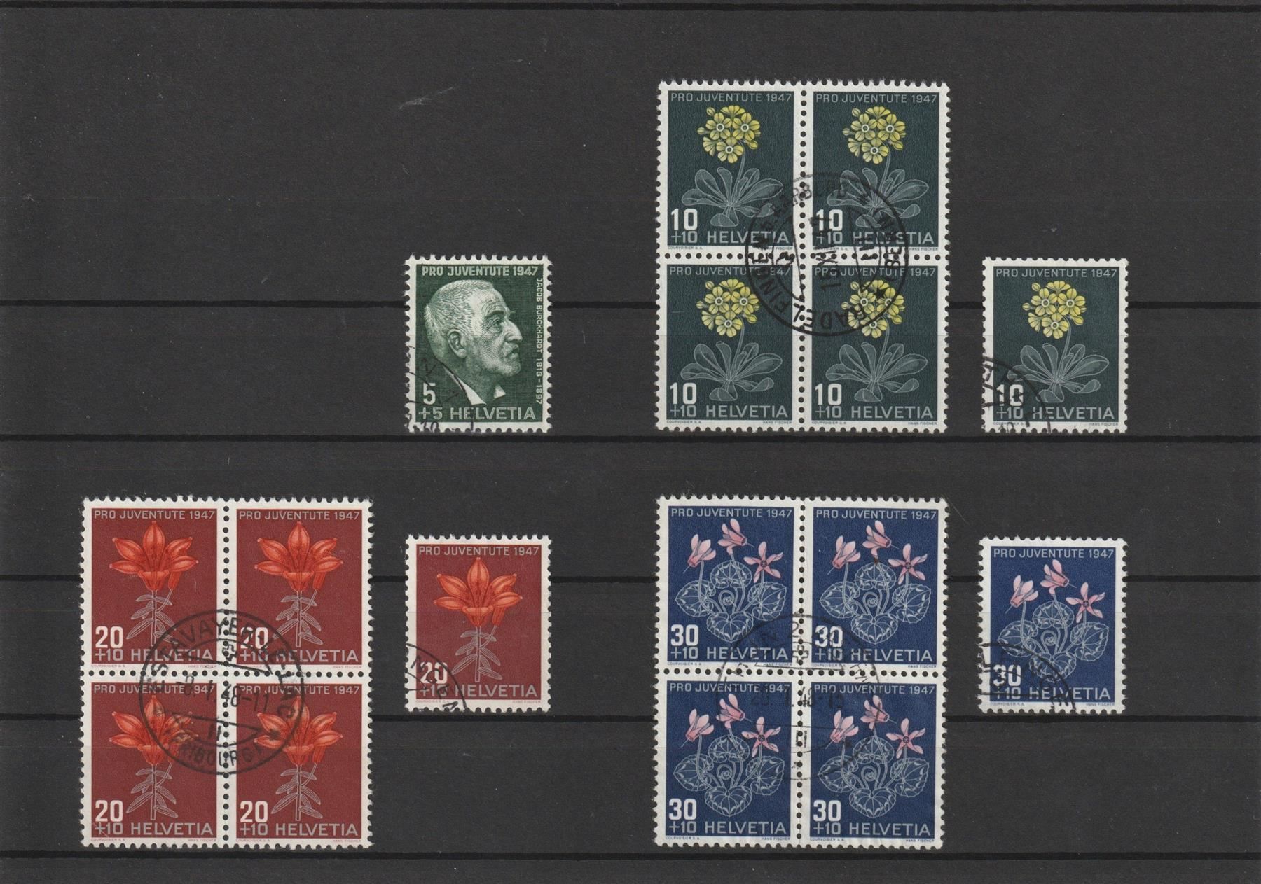 Tutti i francobolli: 1947 Serien gestempelt – Usato da Spiez venduto da Crazyduck