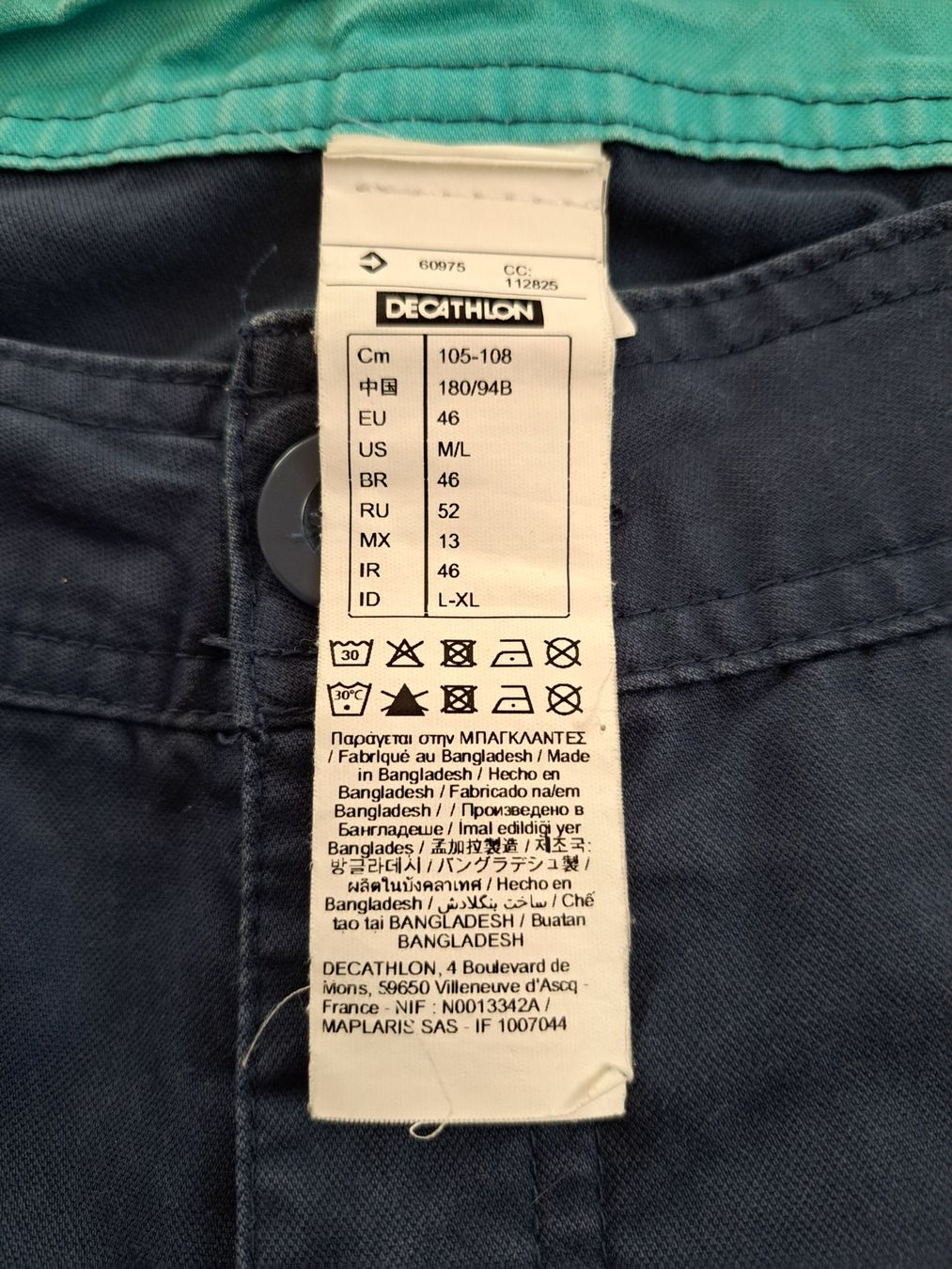 Decathlon Pantaloni: Short bleu de la marque decathlon – Usato da Tentlingen venduto da Dr_Snake 2