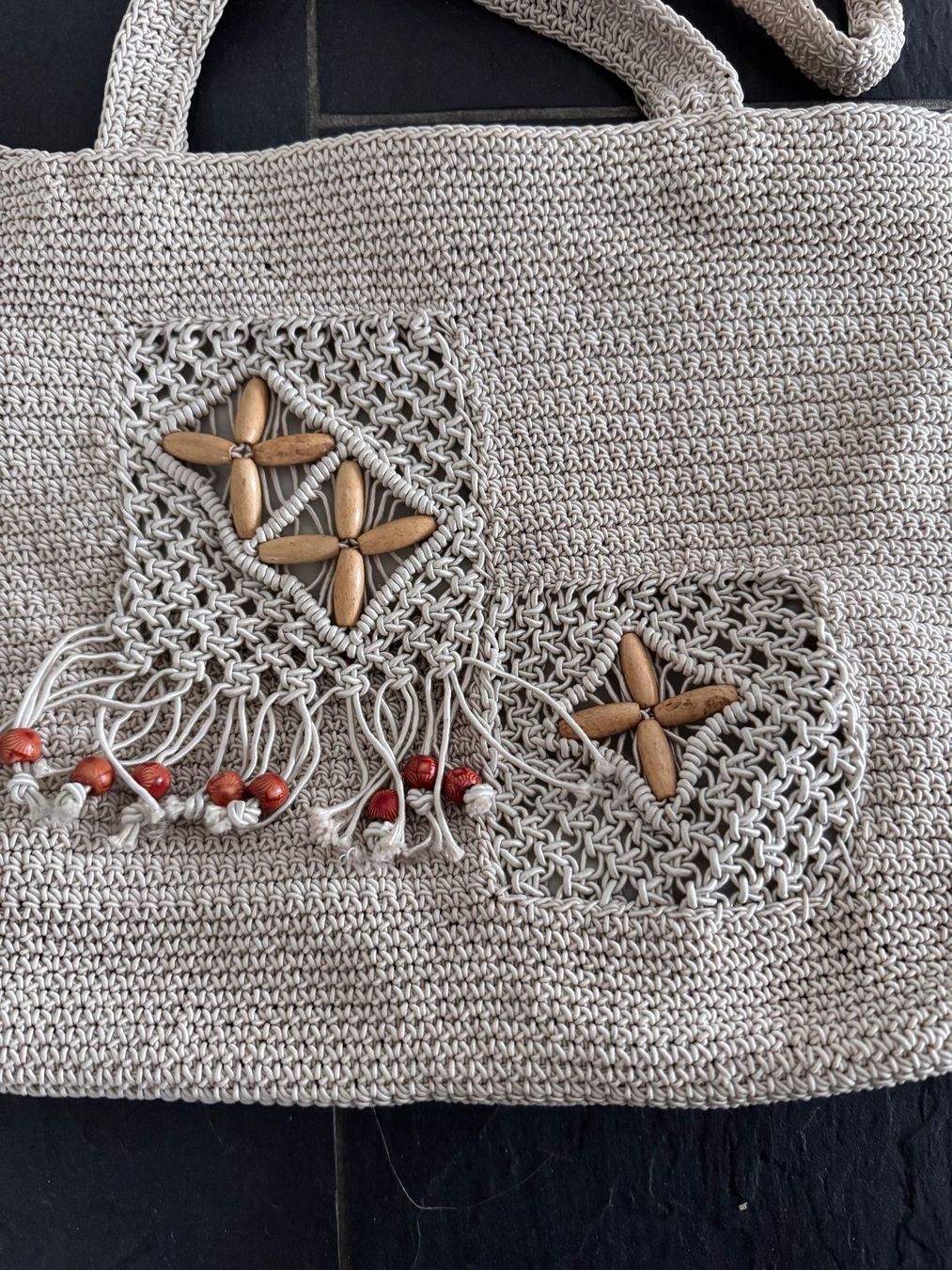 Sacs femmes: gehäkelte Umhängetasche beige – Neuf (Voir description) à Montlingen par timolino12 1