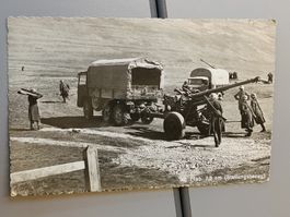 Photo Karte / Flab 7,5cm Stellungsbezug Fahrzeuge - 1939