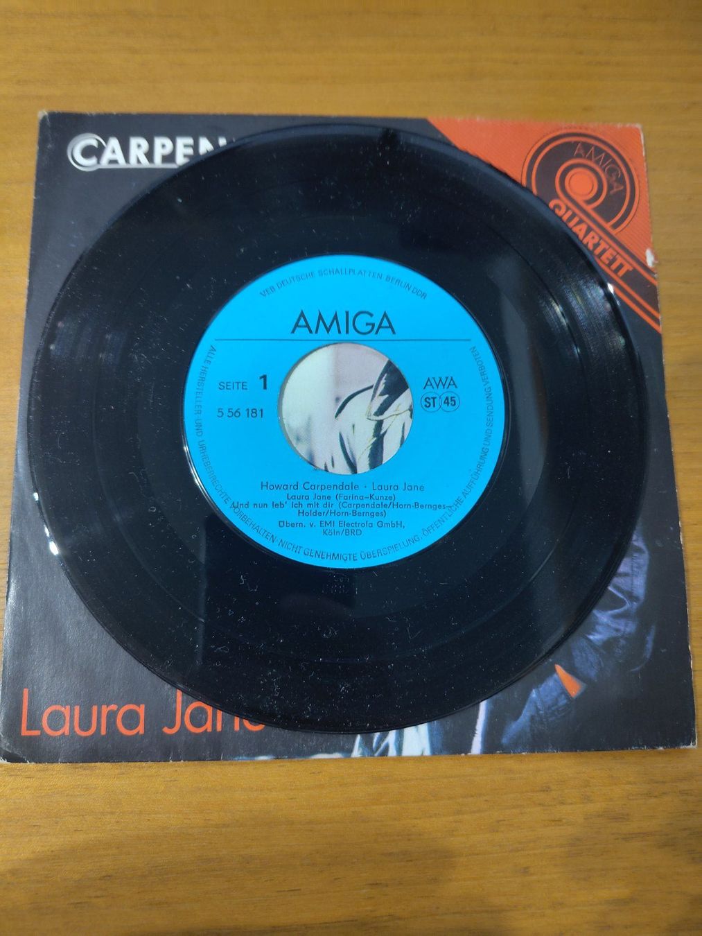 Dischi in vinile: VINYL MAXI Single 7" HOWARD CARPENDALE - LAURA JANE – Usato da Landquart venduto da Chrigi88 2