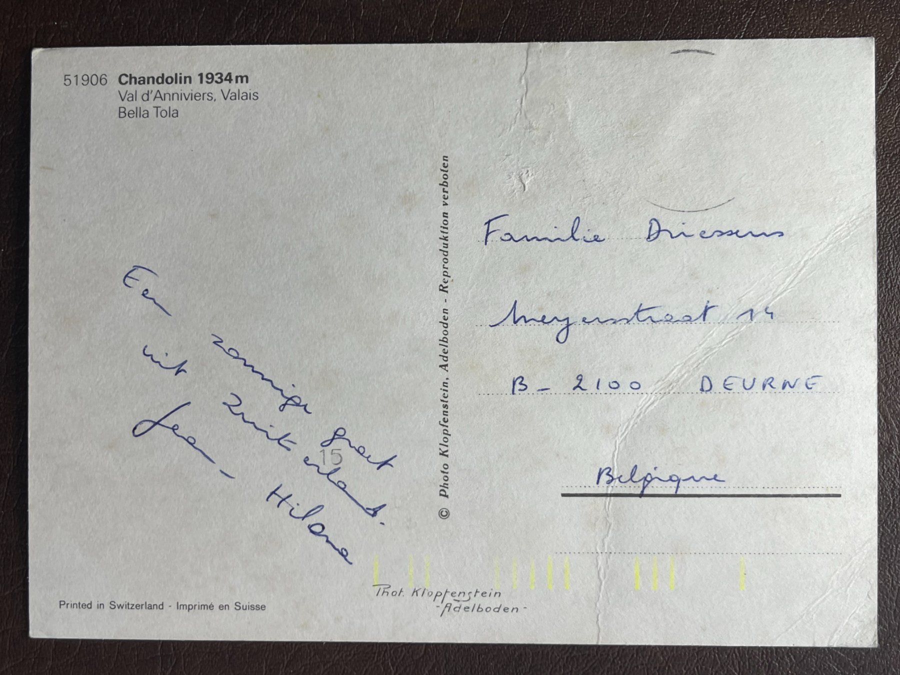 Cartes postales: Chandolin – D'occasion à Steg VS par danwer74 1