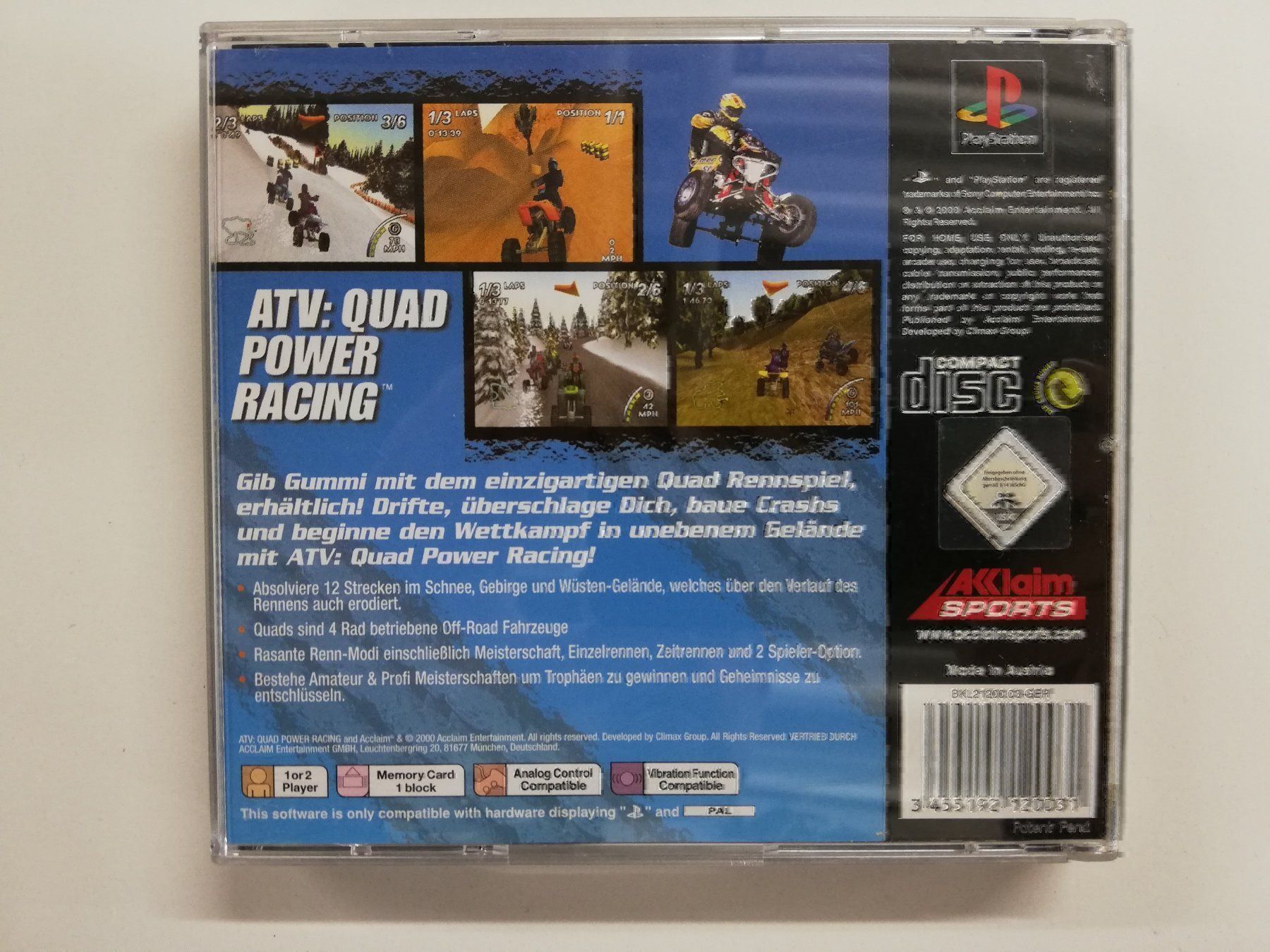 Sony Giochi: ATV Quad Power Racing / Sony PS1 – Usato da St. Gallen venduto da zorro_dc 1