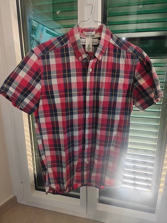 Camicie: Camicia a quadri rossa e blu, taglia M – Usato da Seseglio venduto da orla91 2