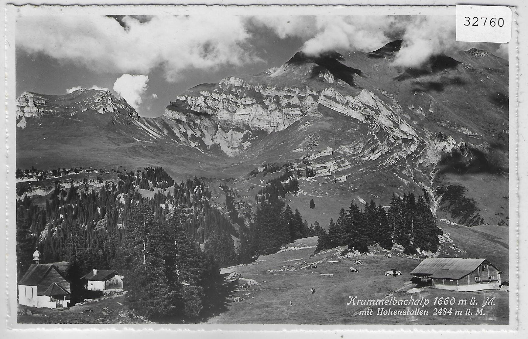 Cartoline postali: Krummelbachalp mit Hohenstollen – Usato da Ettingen venduto da Kartenplanet