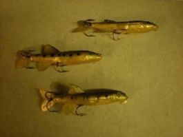 3 goujons montés  3 Grundlige montiert