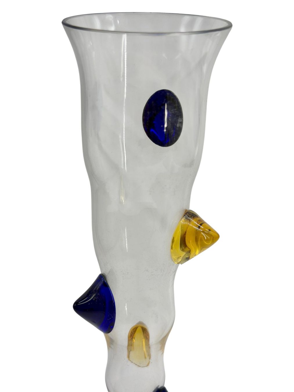Murano Vasi & Recipienti: Vase flute verre multicolore de Murano, H 26 cm – Usato da Morges venduto da 1tiquaire 4