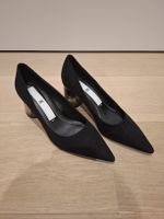 Schwarze Pumps mit Absatz aus Wildleder von Zara – Größe 37