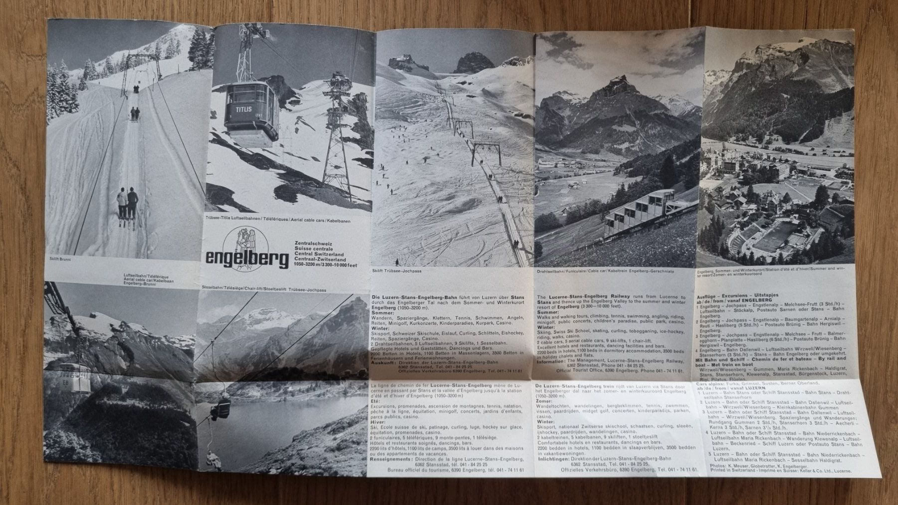 Dokumente: Engelberg/Titlis: Vintage Prospekt, 1970 – Gebraucht aus Bözberg von heinz-d 1