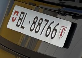 BL Kontrollschild / BL Autonummer / BL Kennzeichen