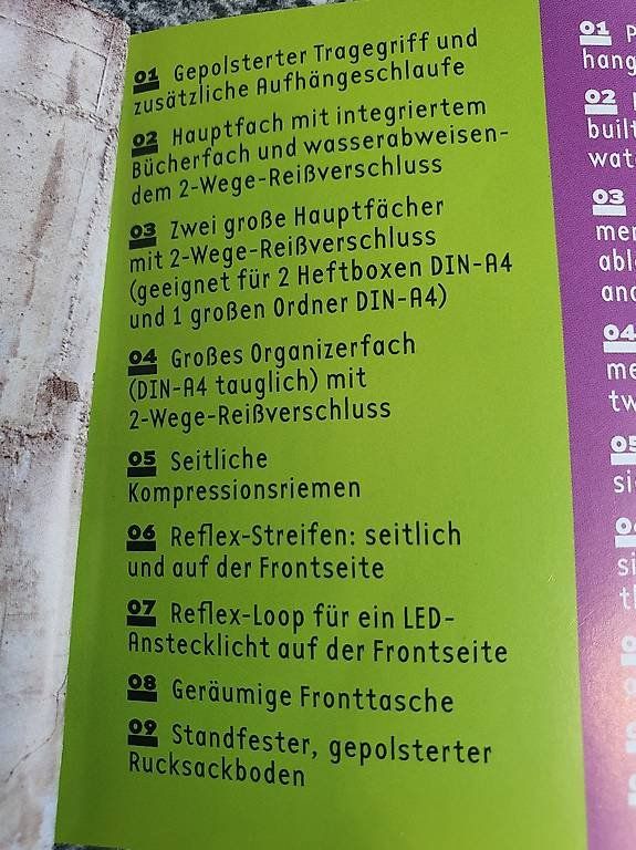 Coocazoo Zaini: COOCAZOO Schulrucksack mit Regenschutz – Usato da Geuensee venduto da JeMaUrPe 3