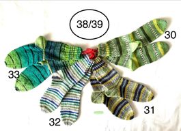 handgestrickte Wollsocken, 38/39