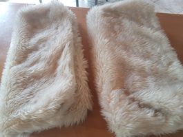 Housse coussin (2) fausse fourrure - fermeture éclair 50x50