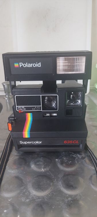 ANCIEN APPAREIL POLAROÏD Land Caméra 2000 avec rampe de flash utilisée