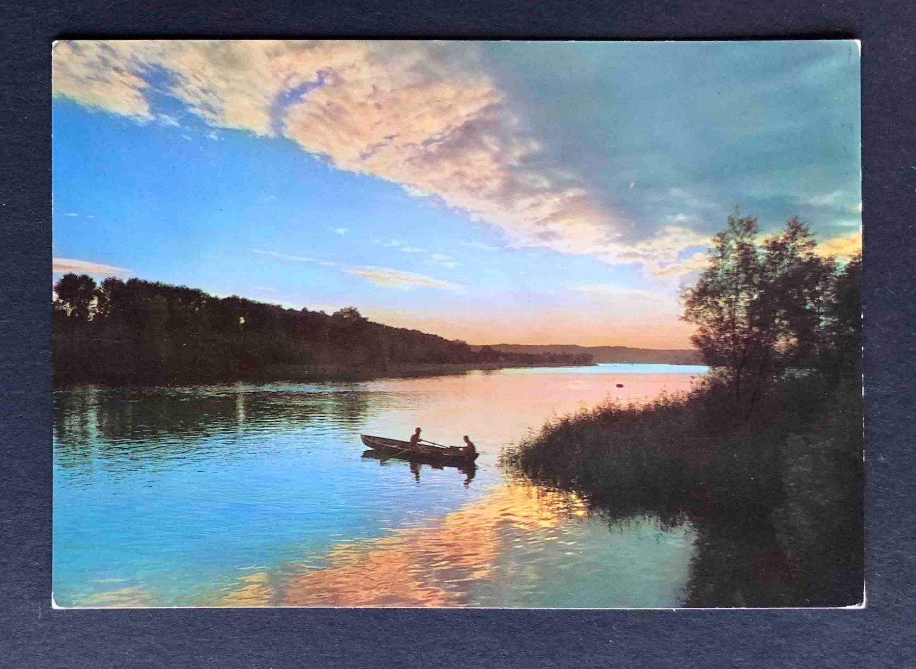 Cartoline postali: AK Tramonto sul Lago – Usato da Goldau venduto da artelier1