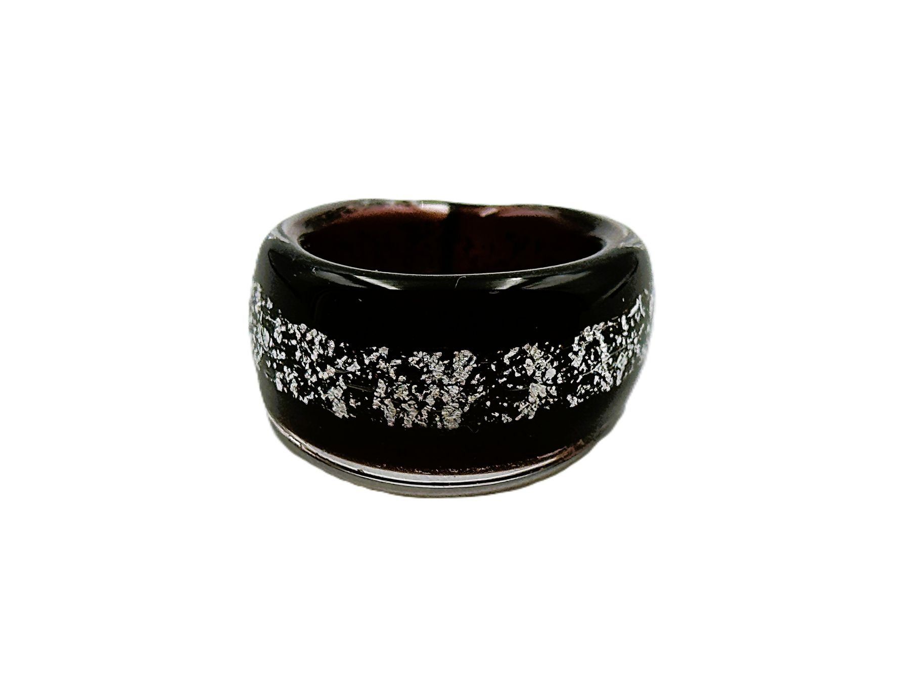 Murano Anelli: Ring Murano Glas G 52 Breite 12mm – Nuovo e nell'imballaggio originale da Oberkulm venduto da Murano-Schmuck