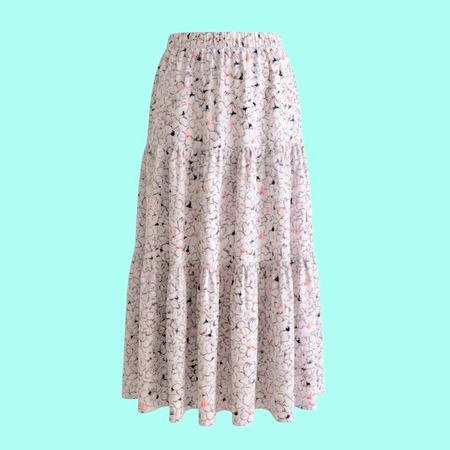 Gonna lunga a balze ZARA🪷🌼100% puro cotone misura M