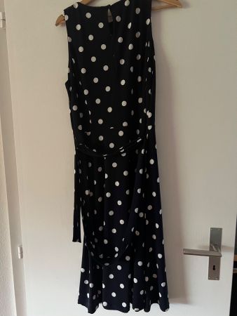 Schickes Polka Dot Kleid Ralph Lauren, Grösse M, Blau-weiss