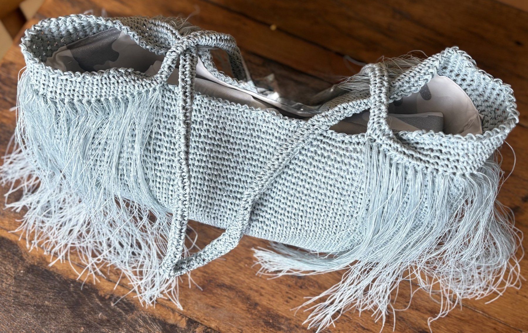 Borse da donna: RAFIA-BAG EN CROCHET HANDMADE! PIÈCE UNIQUE – Nuovo e nell'imballaggio originale da Locarno venduto da NicoNion 2