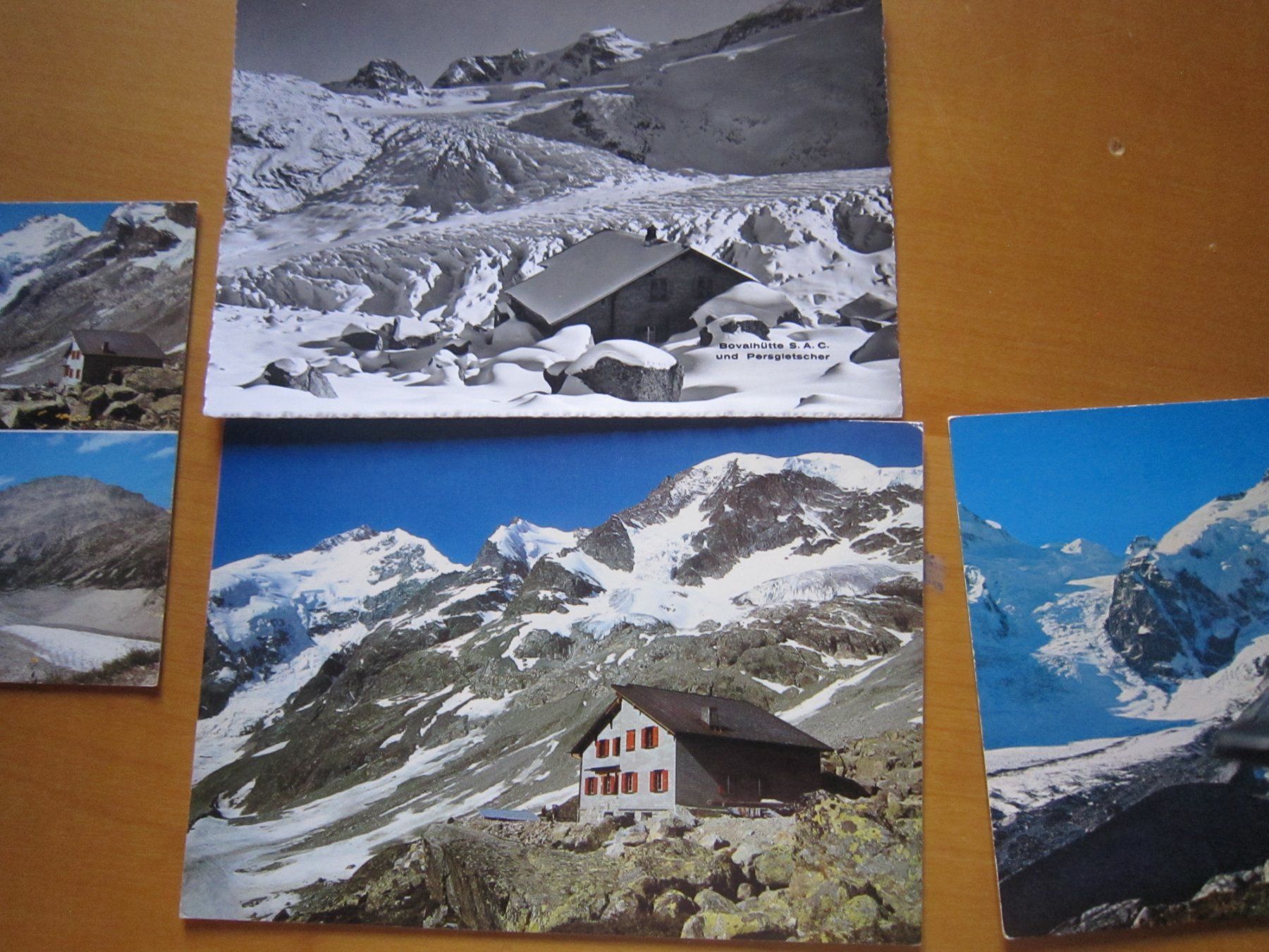 Cartoline postali: Bernina mit Gletsacher und Boval Hütte – Usato da Gordola venduto da Polentaefung 5