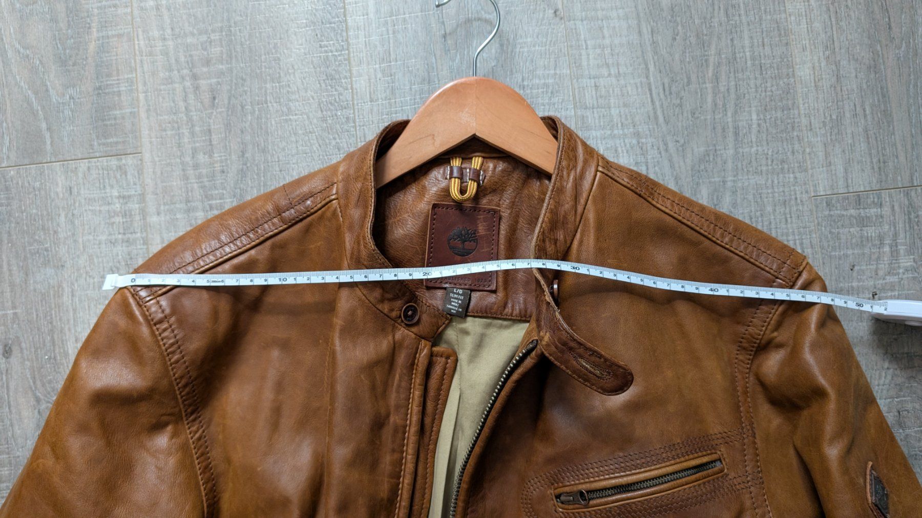 Timberland Giacche: Timberland Leather Jacket -  Brown, Size L – Usato da Vevey venduto da dal_2m29 7