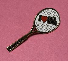 Cafe HAG Tennis Racket Anstecknadel Pin Rarität Top Zustand!