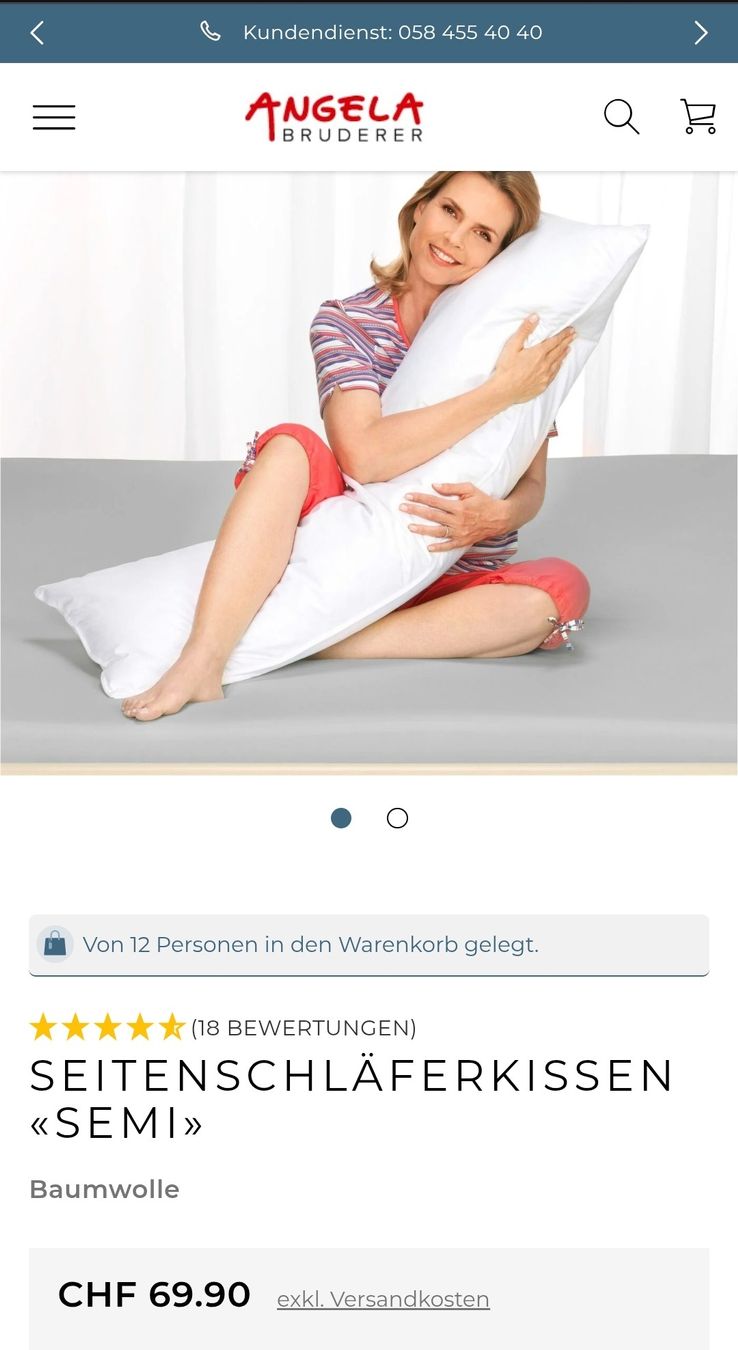 Kissen: 2 Seitenschläferkissen – Gebraucht aus Schwerzenbach von mss_66gb 4