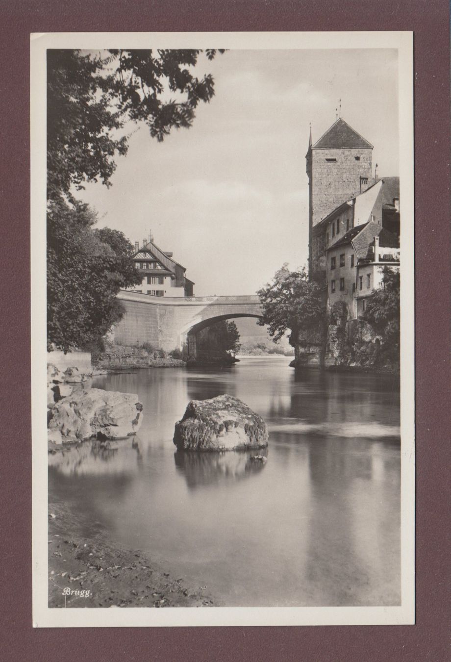 Cartoline postali: BRUGG - Brücke – Usato da Pully venduto da nicecards