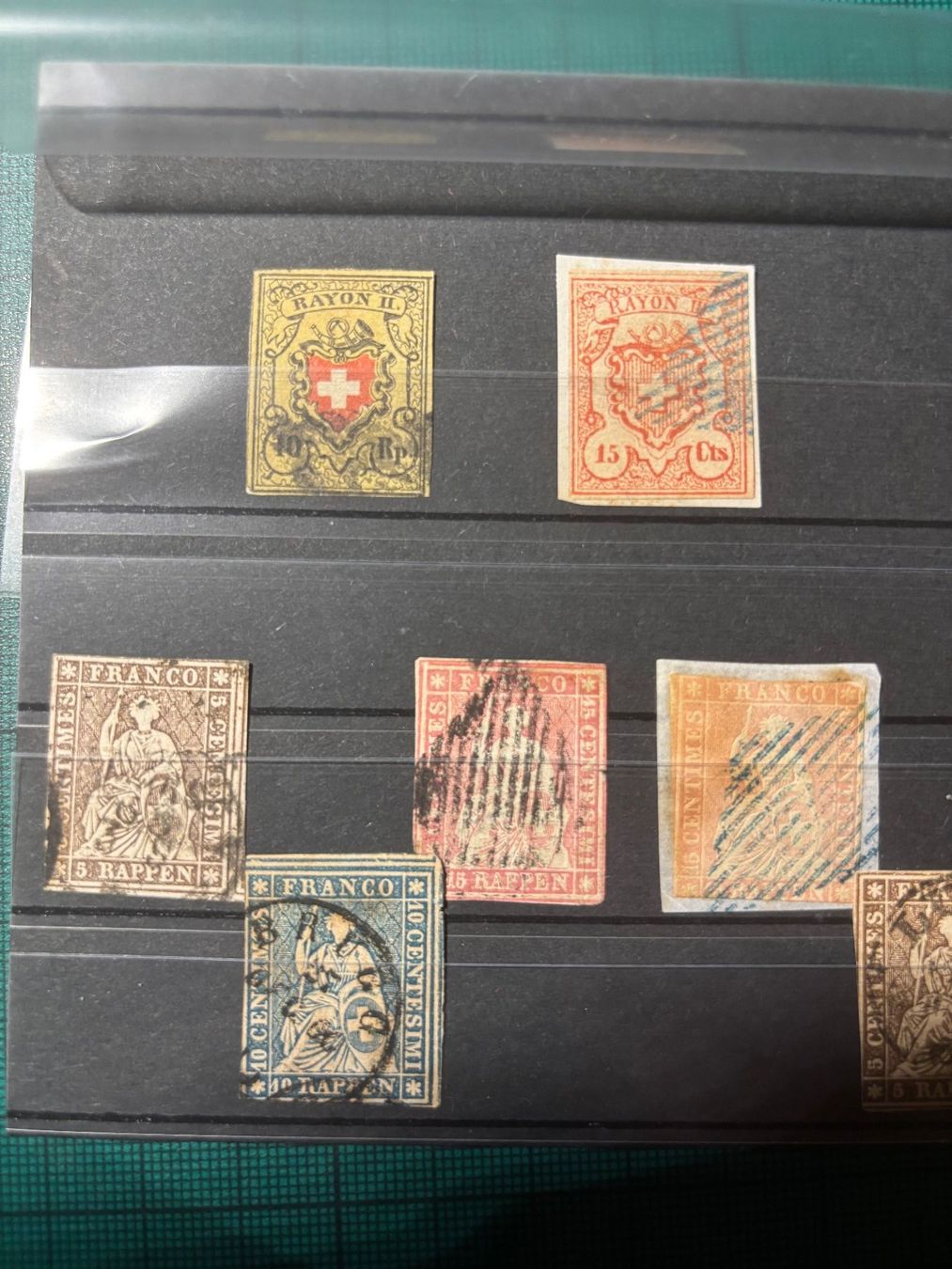 Alle Briefmarken: Lot Rayon 16II + 19.Plus 8 Strubeli. – Gebraucht aus Utzenstorf von Rose0303 2