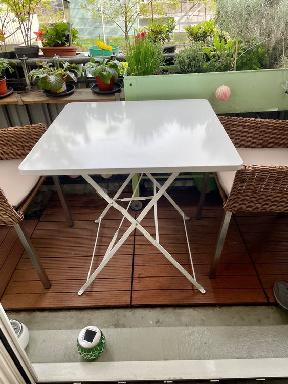 Gartentisch klappbar weiss Kaufen auf Ricardo